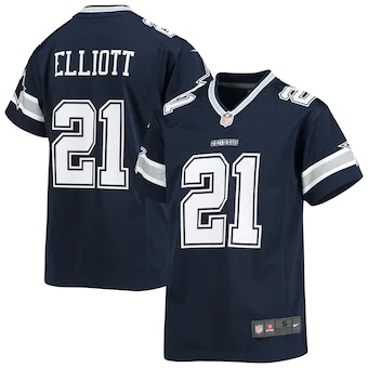 youth nike ezekiel elliott navy dallas cowboys player game 